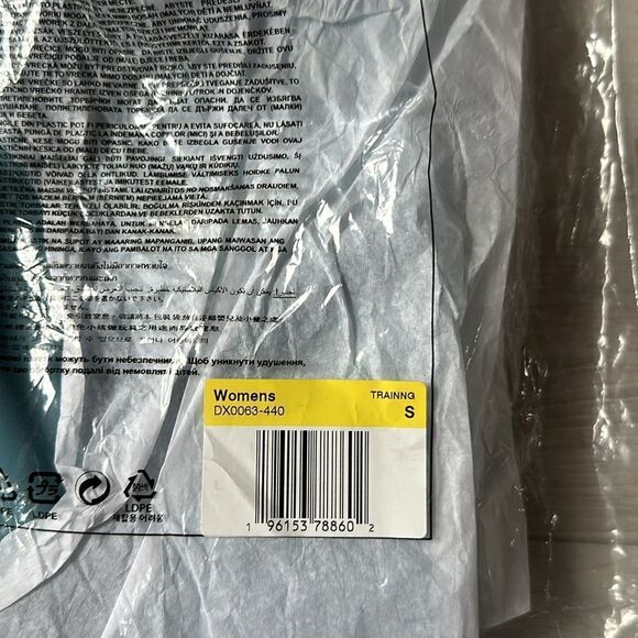 Nike Pro High-Waisted 7/8 Training Leggings Noise Aqua Blue DX0063 440 NWT in pk - Picture 9 of 10